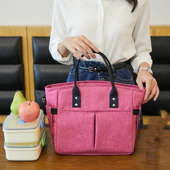 Large Capacity Insulated Lunch Bag for Women