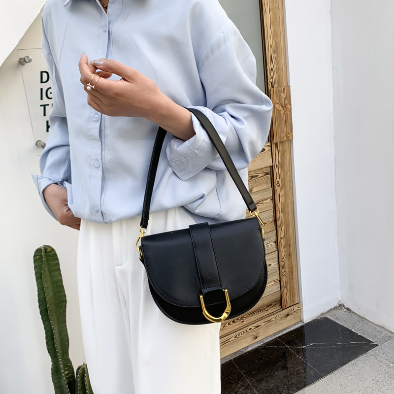 Spring And Summer One Shoulder Crossbody Saddle Bag