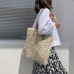 Summer Beach Straw Woven Large-capacity Crossbody Bag