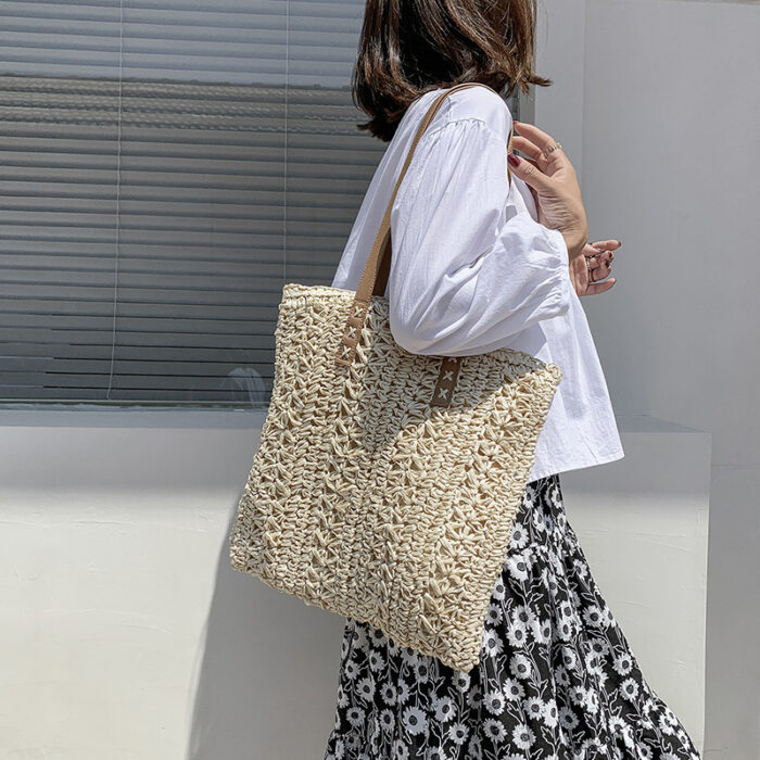 Summer Beach Straw Woven Large-capacity Crossbody Bag