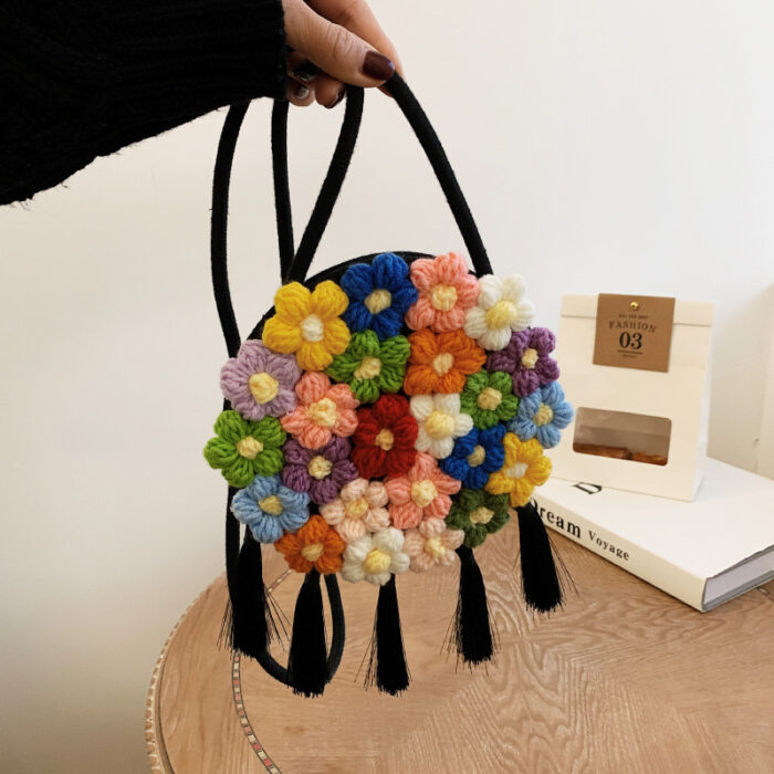 Braided Summer Cotton Hemp Crossbody Bag For Women