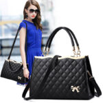 Embroidered Rhombus Handbag for Women