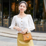 Stitching Women Summer Shoulder Crossbody Bag