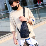 Camouflage Chest Bags Men Crossbody Bag With Headphone Hole