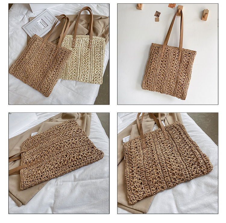 Summer Beach Straw Woven Large-capacity Crossbody Bag