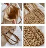 Summer Beach Straw Woven Large-capacity Crossbody Bag
