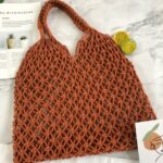 Mesh Hollow Unlined Straw Bag