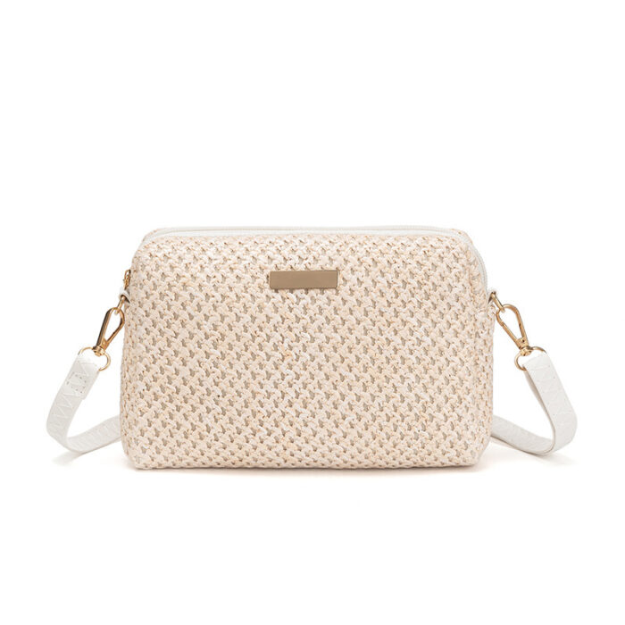 Braided Single Shoulder Cross-body Beach Bag