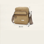 Casual Men's One-shoulder Messenger Multi-layer Canvas Bag