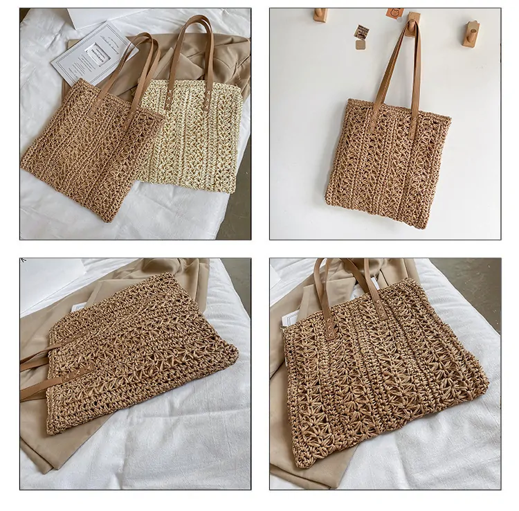 Summer Beach Straw Woven Large-capacity Crossbody Bag