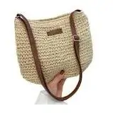 Braided Single Shoulder Cross-body Beach Bag for Women