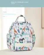 Fashion Waterproof Printed Nylon Multi-functional Large Capacity Backpack Portable Mummy Bag