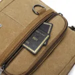 Casual Men's One-shoulder Messenger Multi-layer Canvas Bag